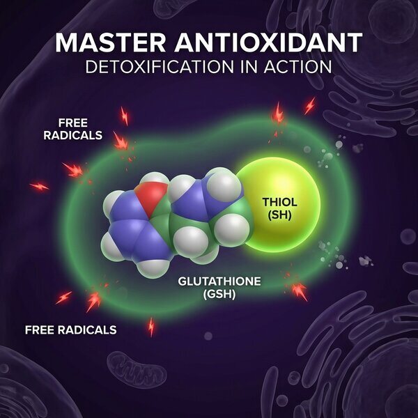 Glutathione molecular visualization