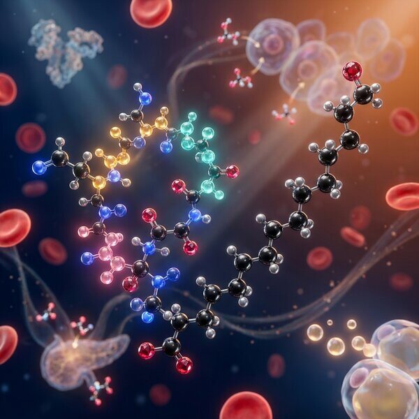 Retatrutide molecular visualization