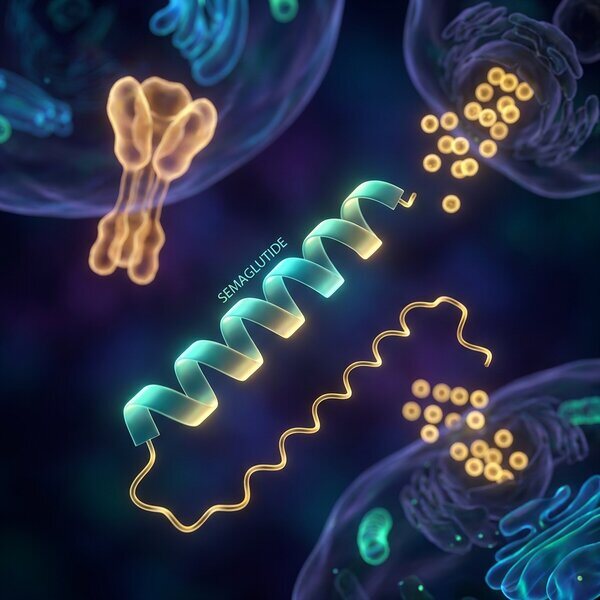 Semaglutide molecular visualization