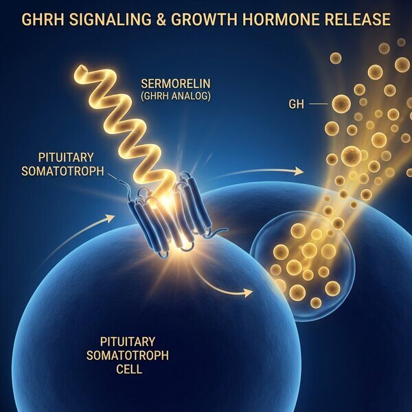 Sermorelin molecular visualization