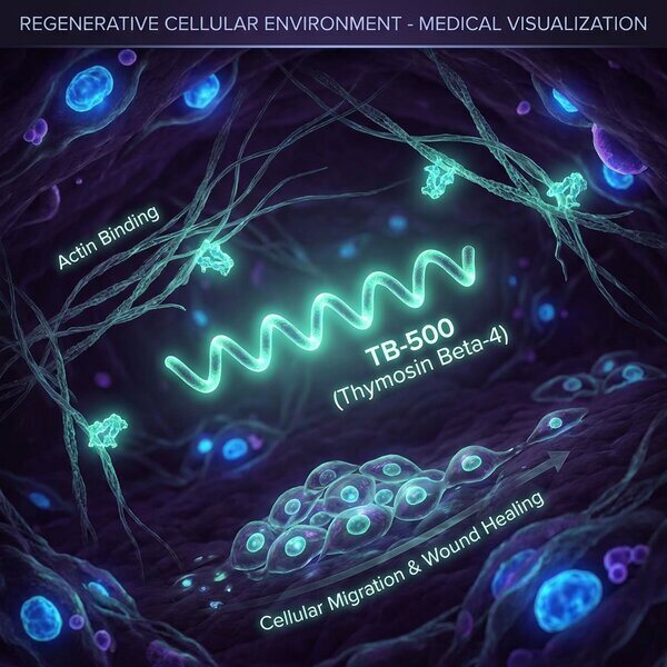 TB-500 molecular visualization